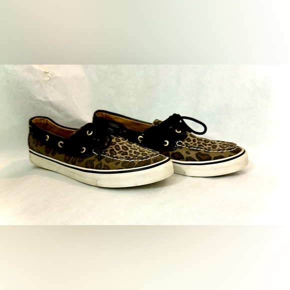 Sperry Top=Slider Leopard Shoes - Picture 8 of 16